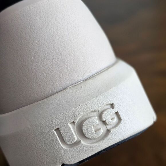 UGG Neumel High Weather Black Birch Tan Leather Boots Fur Women's 8 New 1158208 - Picture 10 of 11